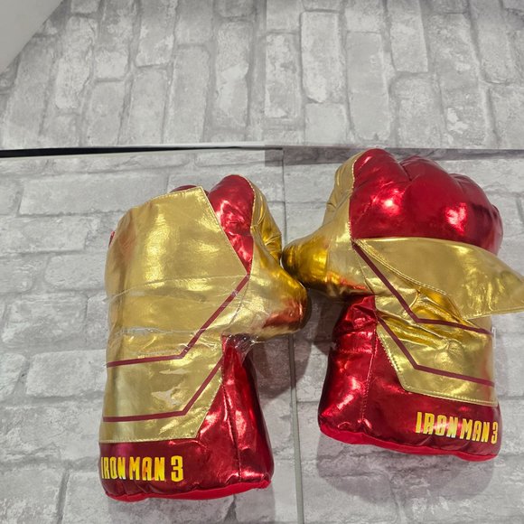 Iron Man Boxing Gloves Captain America Gloves Soft Plush‎ Iron Man Cosplay - Picture 1 of 9